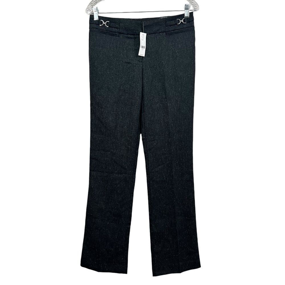 New York & Company Womens Dress Pants Crosby Street Stretch Straight Gray Sz 2*